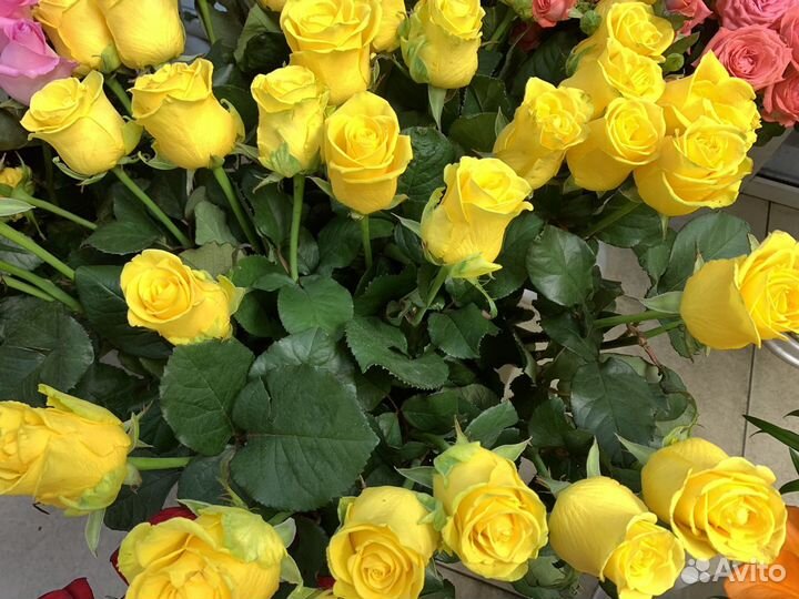 Желтые розы Доставка цветов
