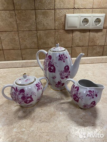 Фарфоровый сервиз лфз Пионы