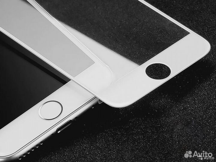 Полноразмерное стекло на iPhone 7/8/SE2, белый