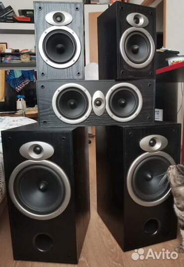 Набор колонок 5.1 Sven+ресивер HR-970