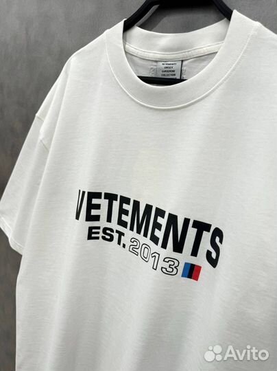 Vetements футболка оверсайз хлопковая 2013