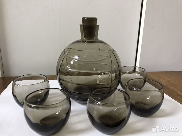 Коньячный, водочный набор. Рюмки хрусталь СССР