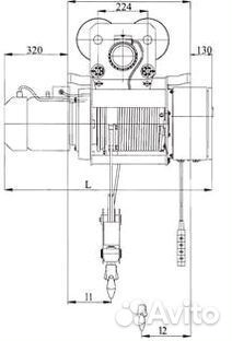 Тельфер Таль 3,2 т 6 м тэ 320-511