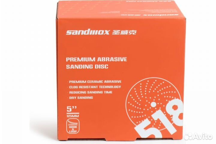 Круг Sandwox 518 Orange Ceramic Р240, 125 мм