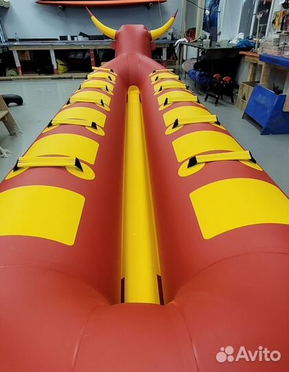 Надувной аттракцион «Водный Дубль-Банан-Бык»