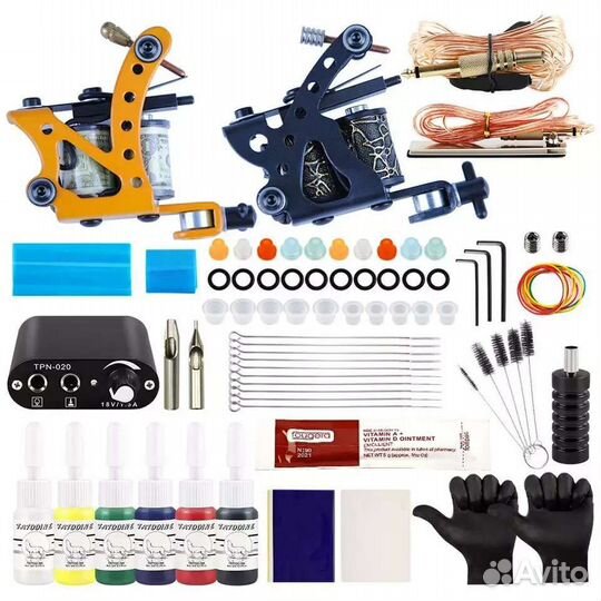 Тату набор машинки, блок и тд