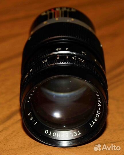 Объектив Taika-doryt telefoto 1:3,5 F-135mm