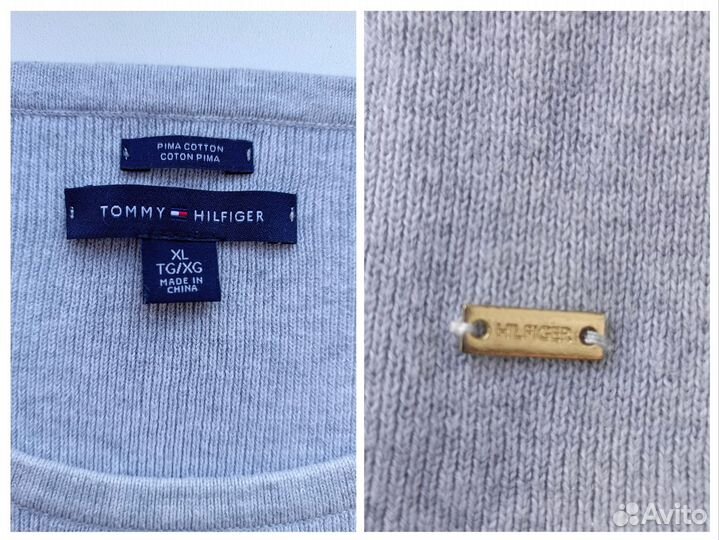 Джемпер tommy hilfiger хлопок XL