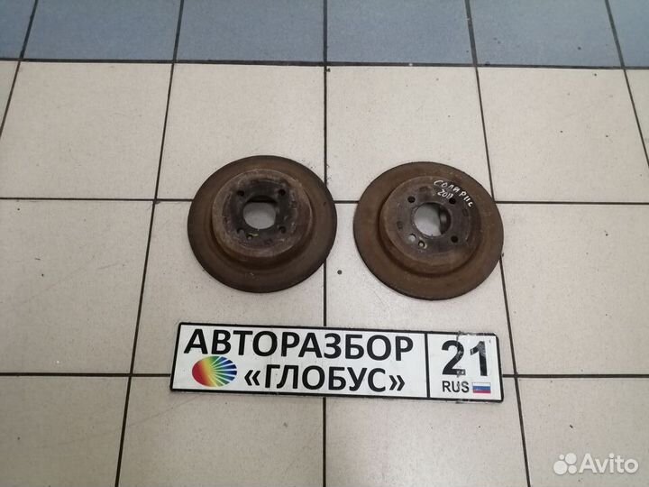 Задний тормозной диск Hyundai Solaris Солярис