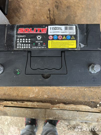 Акумулятор Solite Ah 95