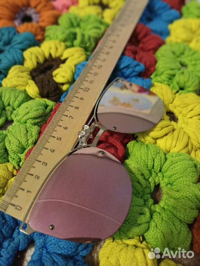 Очки пенсне солнечные модные