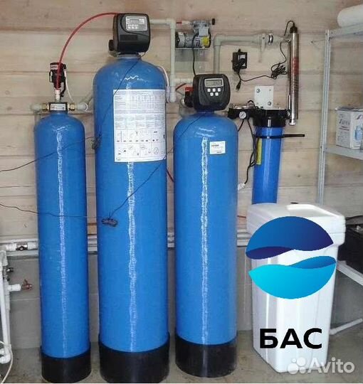 Система очистки воды от железа, марганца, жесткост