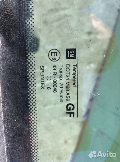 Стекло задние глухое правое Opel Vectra B универ