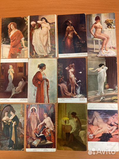 Старинные открытки дамы, девушки, ню, эротика