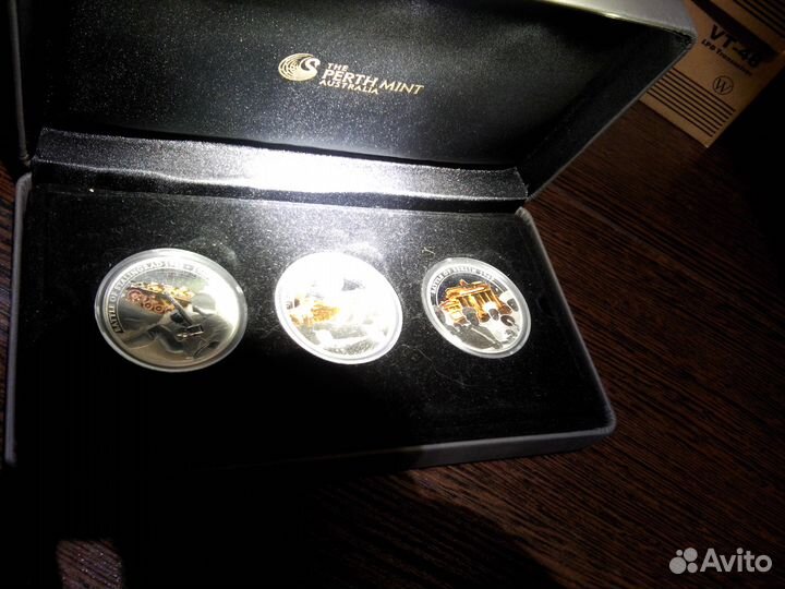 Комплект серебрянн монет сражения 2 мировой войны