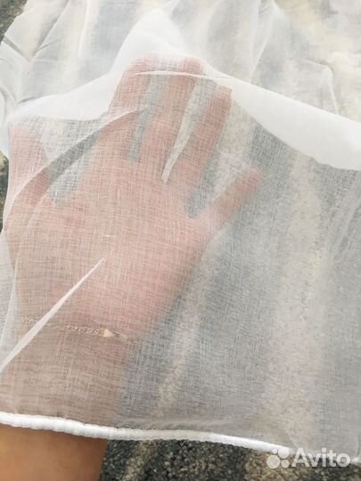 Тюль готовый новый на ленте