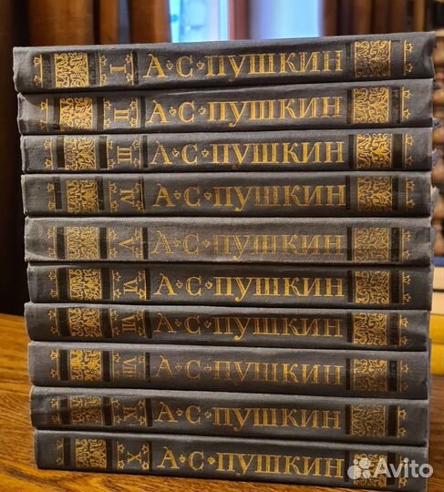Собр. соч. Пушкин 10 т. Лермонтов 4 т. Фет. 2 т