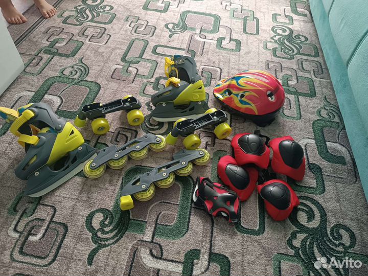 Коньки и ролики 3 в 1