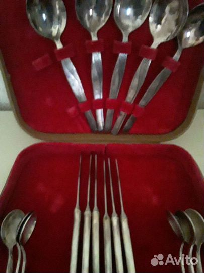 Набор столовых приборов мельхиор ссср, неполный