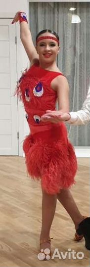 Платье для бальных танцев латина Ю2, молодёжь