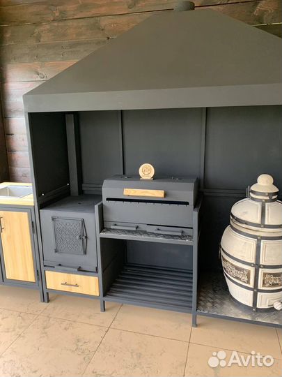 Мангал + печь под казан + тандыр