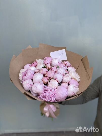 Пионы букет