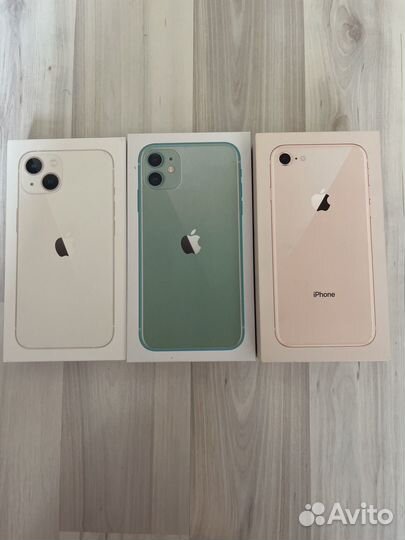 Коробки от iPhone 8,11,13