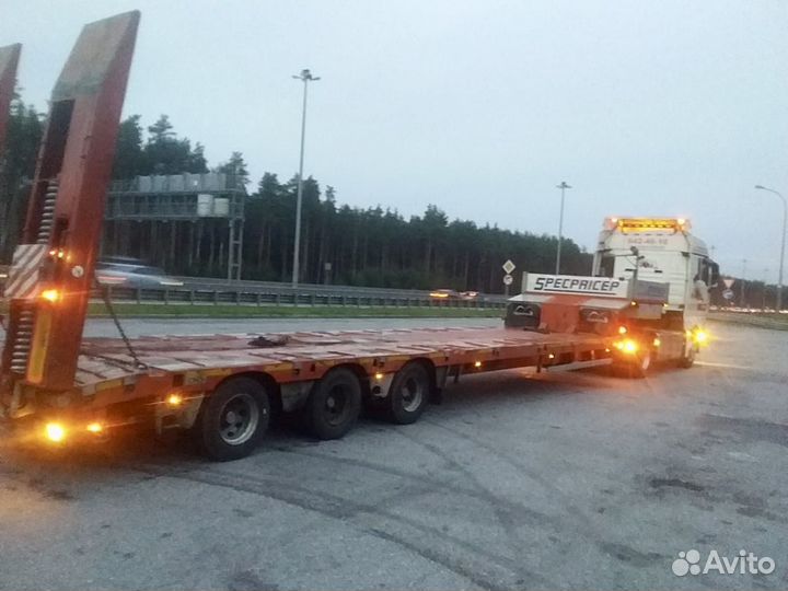 Аренда трала, перевозка спецтехники, трал до 65 т