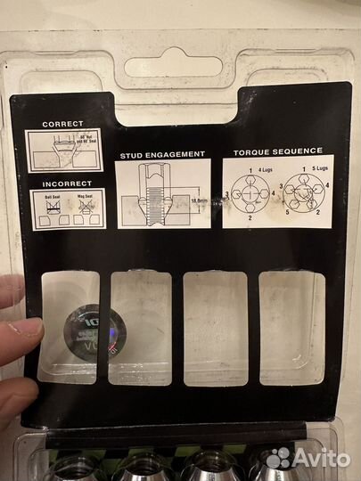 Секретки на колеса М12х1.5х36