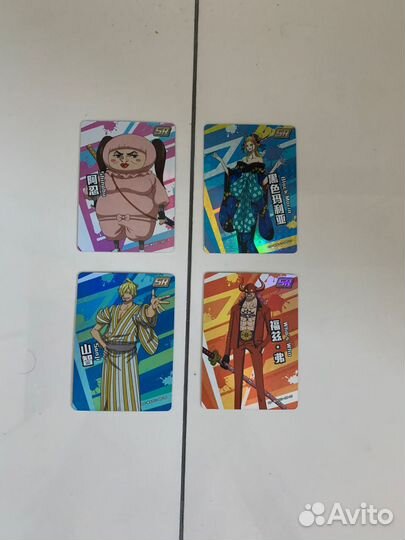 Коллекционные карточки аниме королевство Ван пис