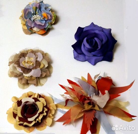 Цветы из ткани