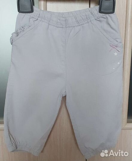 Брюки летние для малышки 2шт. p.80-98