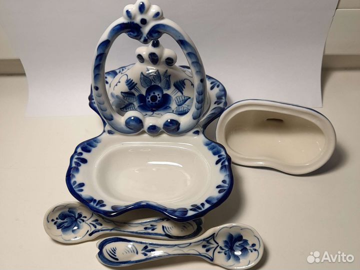 Набор для специй гжель