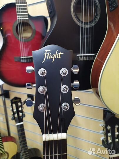 Акустическая гитара flight TR-1000 teak