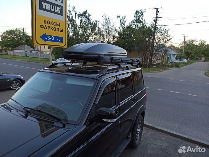 Автобокс на крышу УАЗ Патриот 580 литров