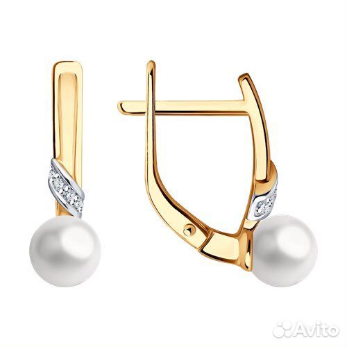 Серьги Diamant из золота, 51-220-01813-1