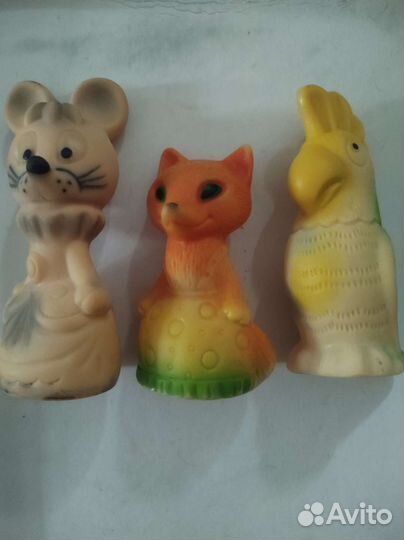 Резиновые игрушки СССР с клеймом