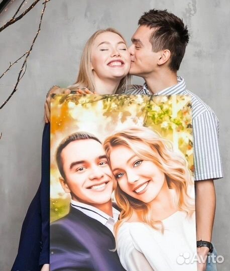 Портрет на холсте по фото Севастополь