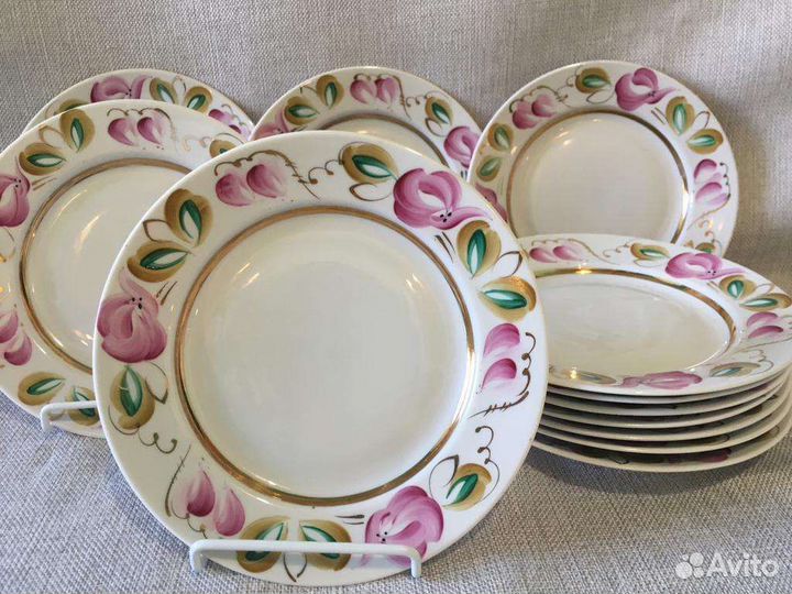 Тарелка. Фарфор. Вербилки. СССР