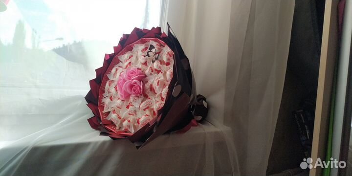 Букет из мыльных роз и чая