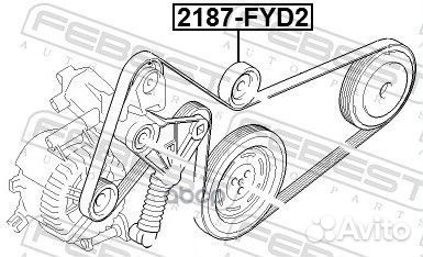 Ролик натяжной комплект 2187FYD2 Febest