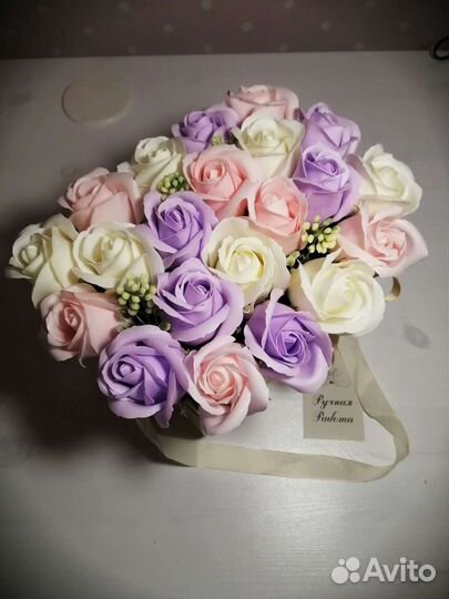 Подарок мыльные цветы