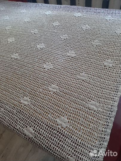 Вязаная скатерть крючком