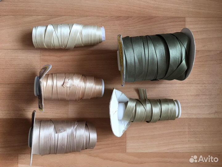 Косая бейка атласная, кант