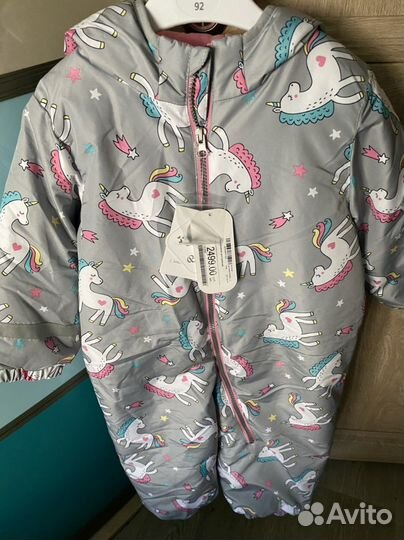 Комбинезон демисезонный 92 р размер для девочки
