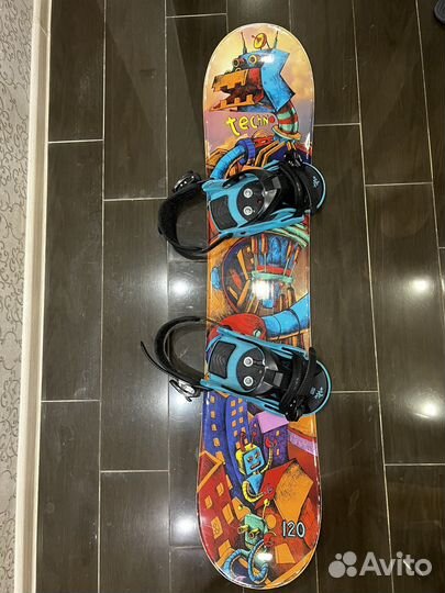 Сноуборд детский с креплением 120см