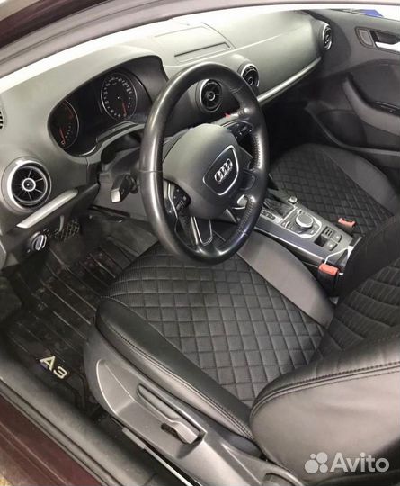 Авточехлы из экокожи Ромб на Audi A3 8V