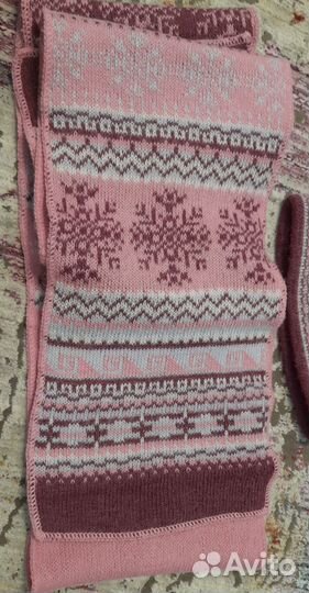 Комплект: шапка, шарф, варежки