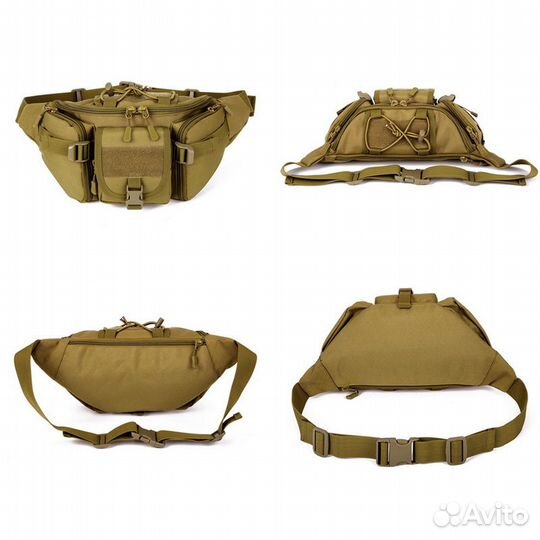 Сумка мужская поясная тактическая mr.Martin песок