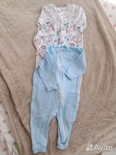 Комбинезон нательный 74 на молнии